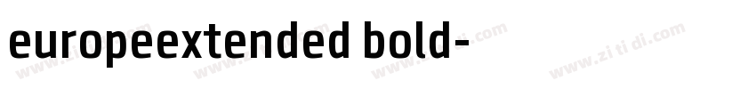 europeextended bold字体转换